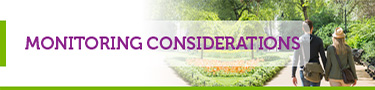 Monitoring and Side Effects. Image of 2 people walking in park