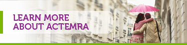 What is ACTEMRA? Image of 2 people walking