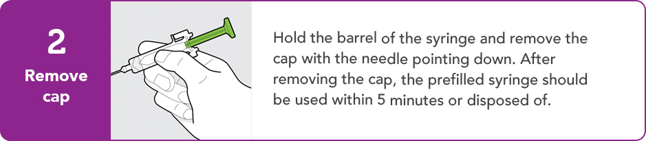 Step 2: Remove cap